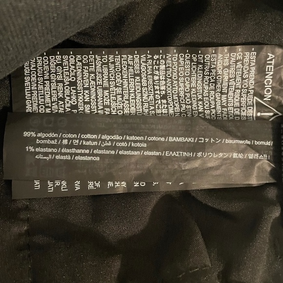 Zara The Slim Full Length Black Denim Jeans NWT Size 6 (38) - Picture 7 of 7